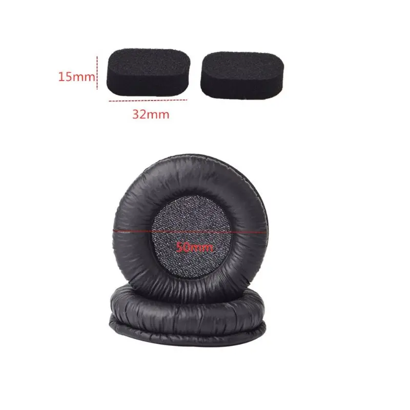 Replacemet Soft Memory Foam Earpads Leather Ear Cover Cup Headband Elastic Band for Koss PP SP Ksc35 Ksc75 PortaPro Headphones H |