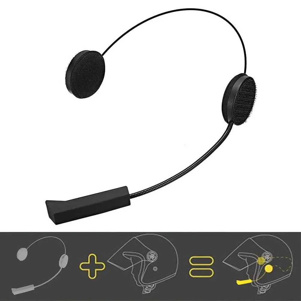 

BT8 Motorcycle Helmet Headset Bluetooth-compatible 4.1+EDR Hands-free Call Speaker Earphone