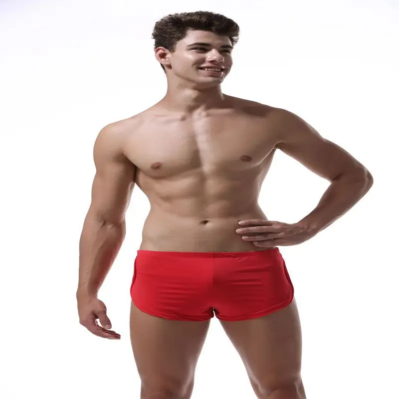 

Europe And America New Style Silky Rounded Edges Home Pants Pajama Shorts Sexy Arrow Pants MEN'S Underwear