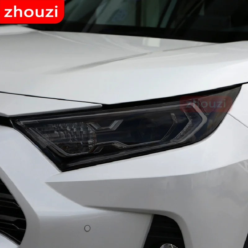 Для Toyota CHR RAV4 Corolla Camry Supra 86 Avalon Highlander Prado тонировка автомобильных фар Дымчатая