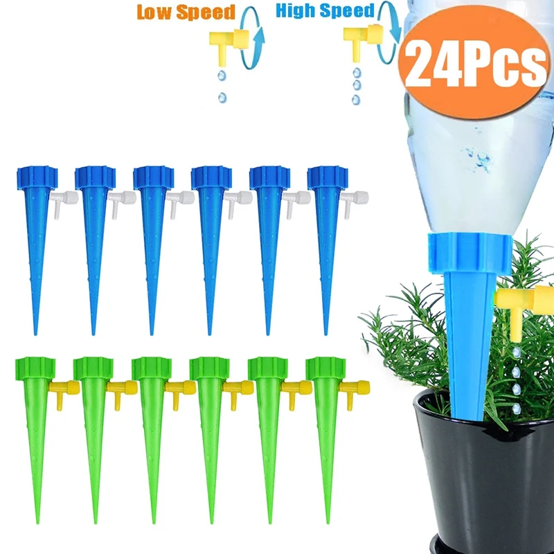 

24Pcs Plant Self Watering Tool Watering Spikes Household Automatic Waterers Garden Plants Flower Watering Kits