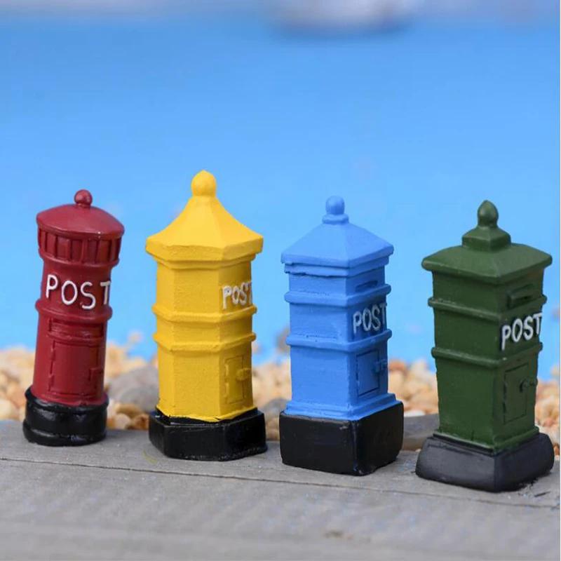 Винтажный маленький почтовый ящик миниатюрный Сказочный декор для сада дома