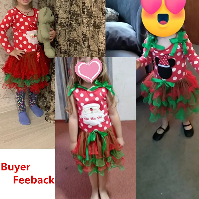 Красное детское платье рождественское для девочек 2 3 6 лет вечернее Санта Детские