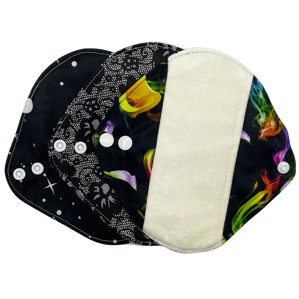 Женская модель 3 шт. впитывающие менструальные Экологичные подкладки для