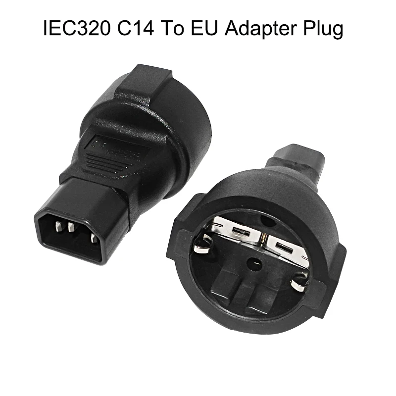 

C14-EU Socket IEC320 C14 TO Eu Euro Socket IEC 320 C14 to CEE 7/7 European Female AC Power UPS/PDU Power Lead Adapter
