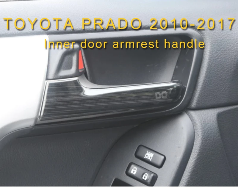 Carманго для Toyota Land Cruiser Prado 150 Автомобильная внутренняя дверная Ручка хромированная накладка рамка наклейка интерьерные аксессуары
