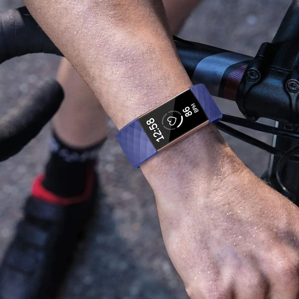 Силиконовый ремешок для Fitbit Charge 4 сменный часов Charge4 SmartWatch спортивный мягкий