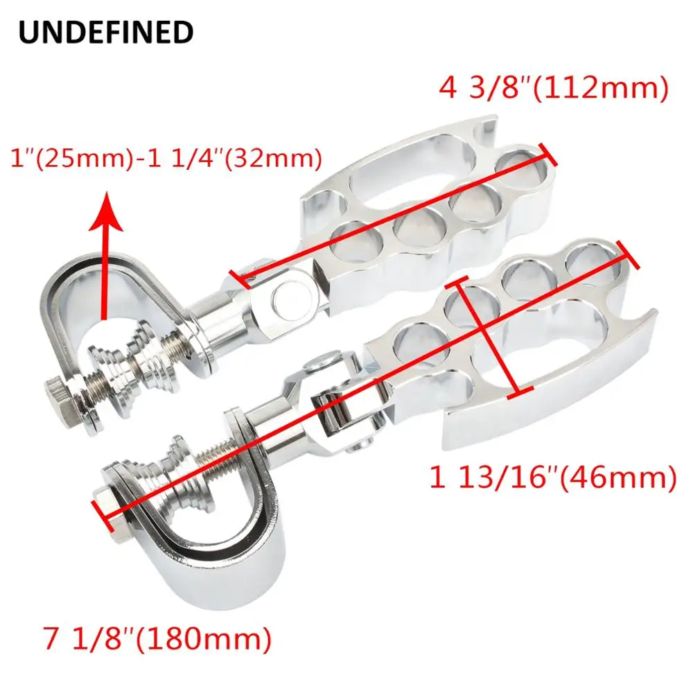 

Motorcycle Highway Pegs Flying Footrest Engine Guard Clamps 32mm For Harley Sportster Touring Street Glide FLH Softail Dyna FXD