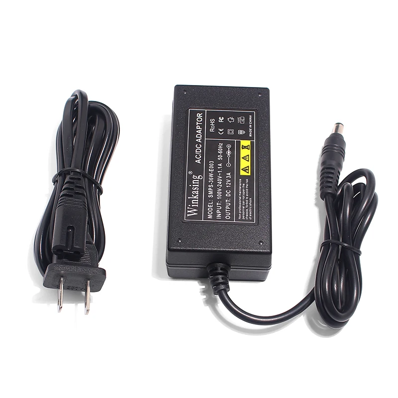 Настольный адаптер для систем видеонаблюдения светодиодный светильник Dc 5 мм x 2 12