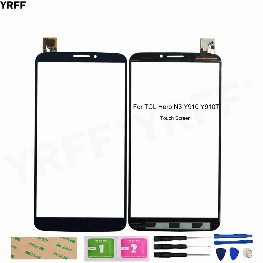

New Mobile Glass Touch For TCL TLP034B2 Y910 Hero N3 Y910T Touch Screen Digitizer Panel Assembly