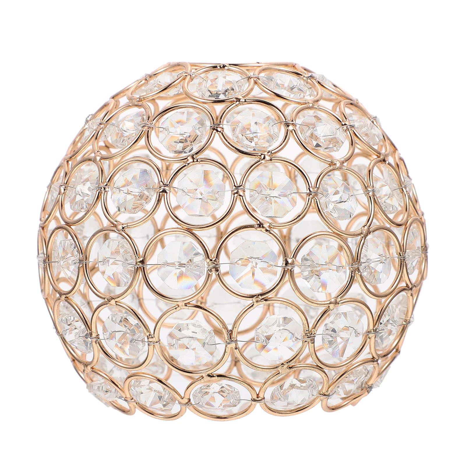 

1Pc Chandelier Lamp Shade Crystal Lampshade Decor for Home Ceiling Light Golden