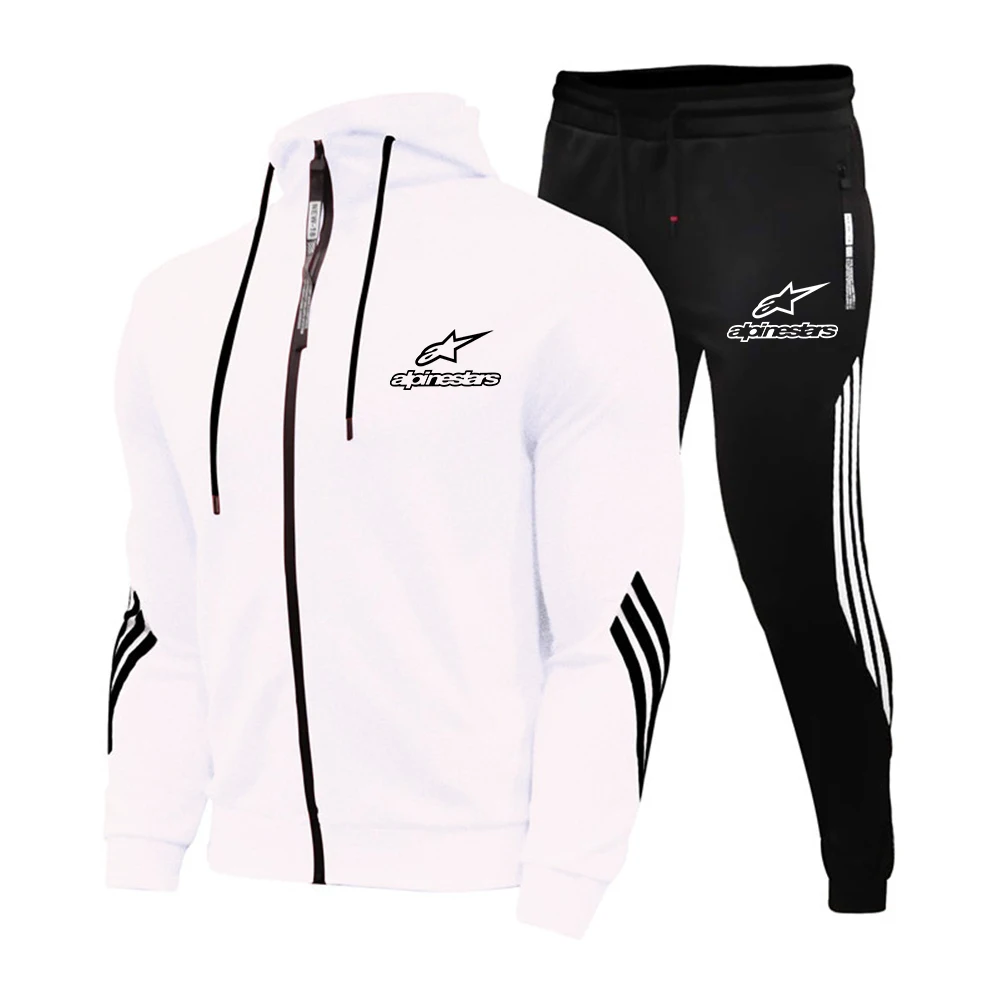 

Alpinestar Logo Letter Printing Suit 2021 Velvet New Men Suit Zipper Outdoor Hooded Personality Trend Men Suit Asian Size M~3XL