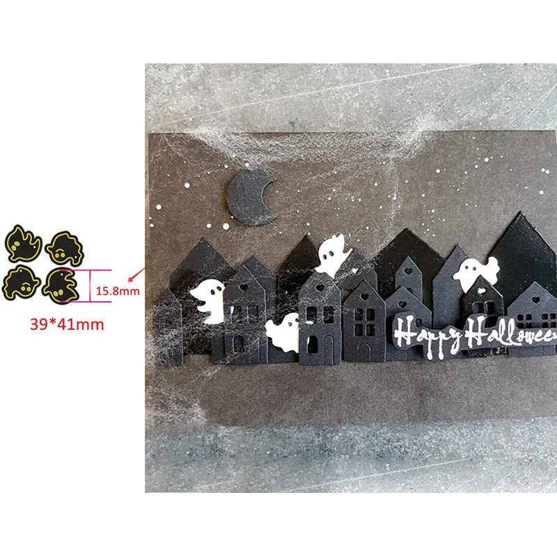 Halloween Spider Web Bat Pumpkin Ghost Metal Steel Cutting Dies For DIY Scrapbooking Paper Cards Embossing 2019 | Дом и сад
