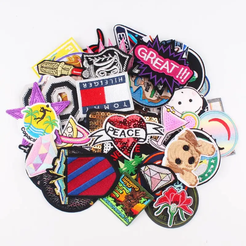 Праджня 20 штук случайный смешанный патчи для одежда малышей с рисунком в стиле