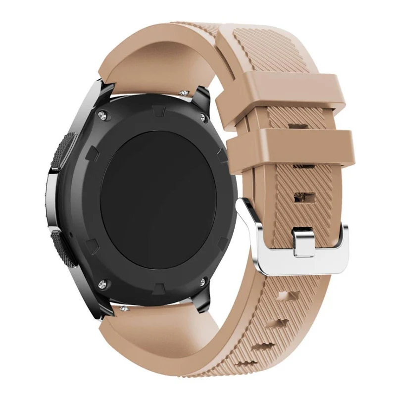 Brown Gear S3 ремешок для samsung Galaxy watch 46 мм 42 мм S3 Frontier/Классический 22 мм ремешок для часов Силиконовый браслет huawei watch gt ремешок - Цвет ремешка: Brown