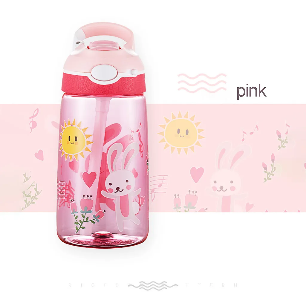 Экологичная детская бутылка с соломинкой питьевой 450 мл портативный детский Авто