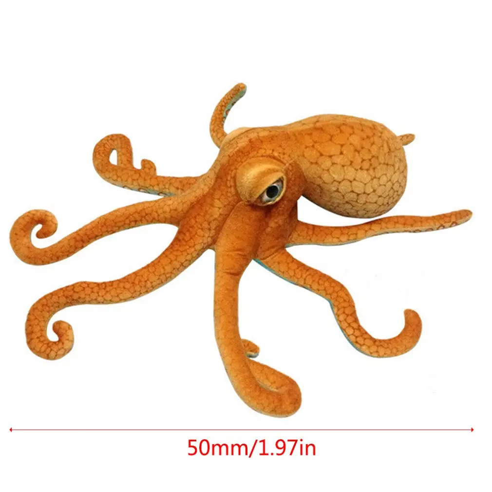 

55~80cm Giant Simulated octopus Stuffed Toy High Quality lifelike Stuffed Sea Animal Doll Plush toys for Children Boy Xmas Gift