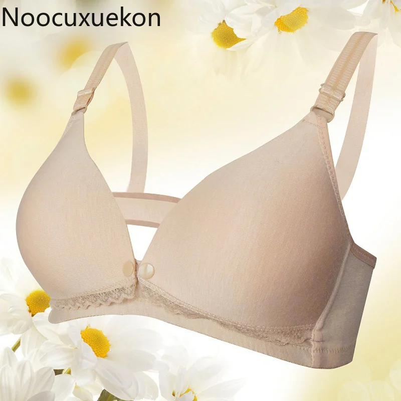 Новый Регулируемый женский бюстгальтер с застежкой спереди хлопковый