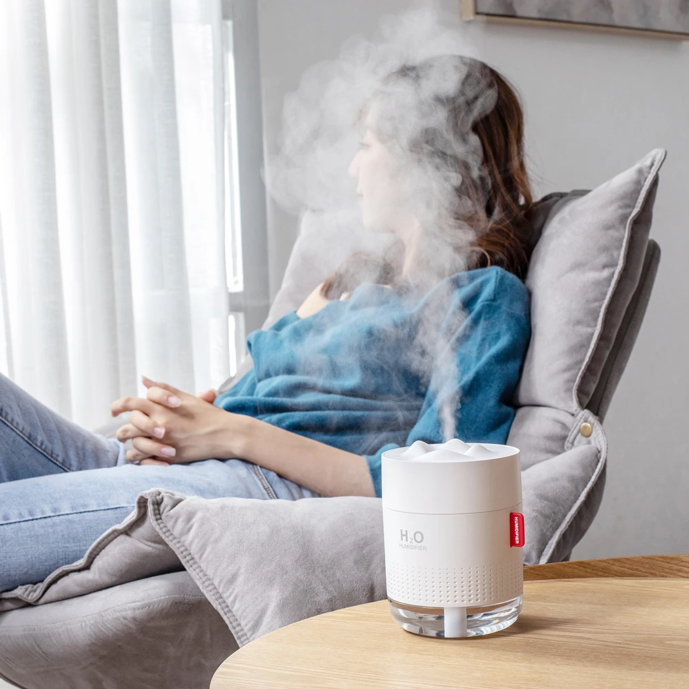 Портативный ультразвуковой увлажнитель воздуха 500 мл Snow Mountain H2O USB Ароматический диффузор с романтичной ночной лампой увлажнитель воздуха (art.: 3a39e1cd3ac) - 3a39e1cd3ac