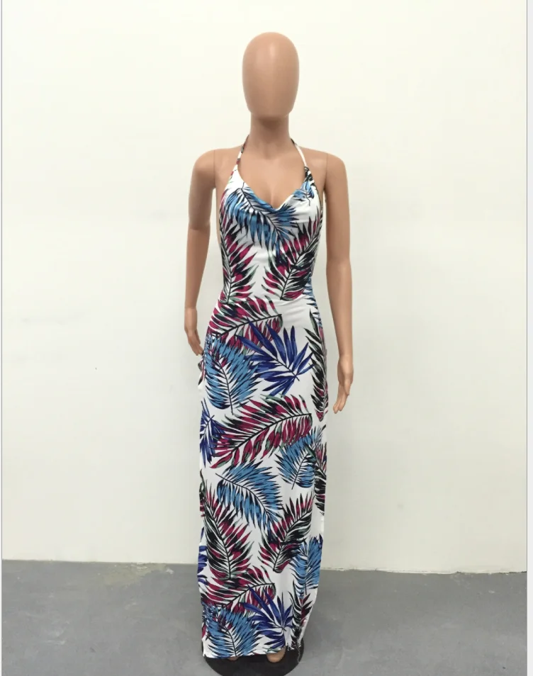 Женское длинное платье с открытой спиной BeautyStay элегантное вечернее глубоким v