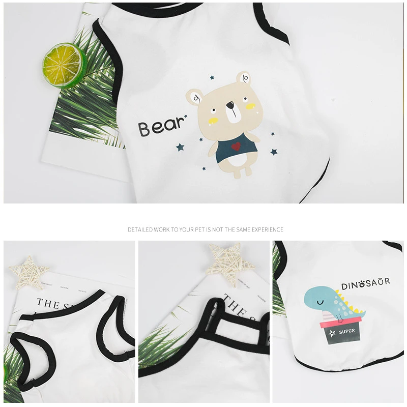 Летняя тонкая секция собачьей одежды для маленькой борющейся собачки Тедди-медведя, дышащий жилетик для домашних животных весенней одежды.