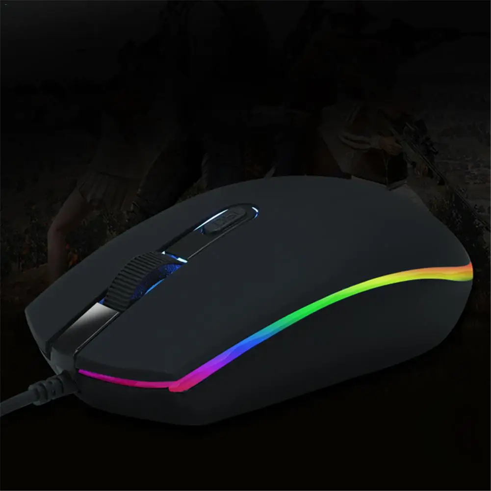 RGB игровая мышь Marquee Lighting Проводная usb-мышь Проводная игровая мышь Простое подключение для ноутбука ПК компьютер