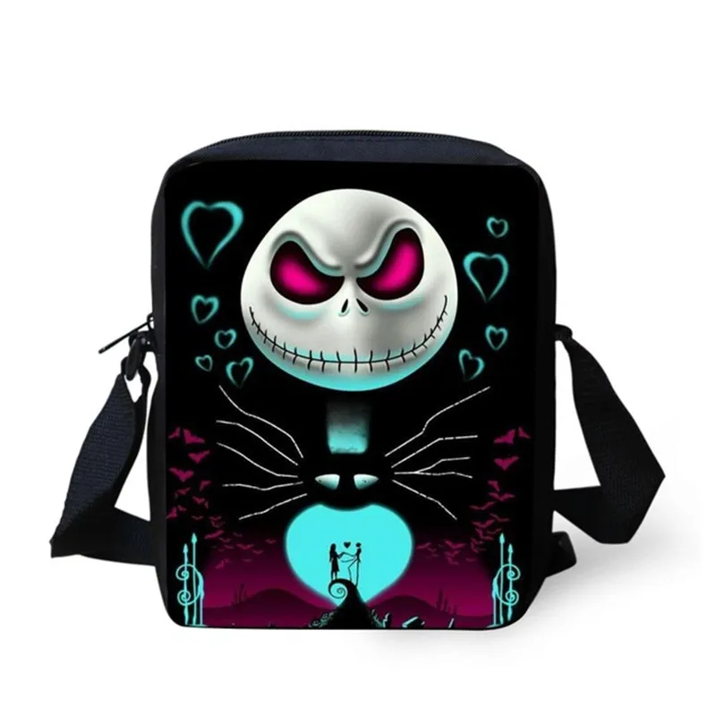 ELVISWORDS Jack Skellington женские сумки мессенджеры Кошмар перед Рождеством через плечо