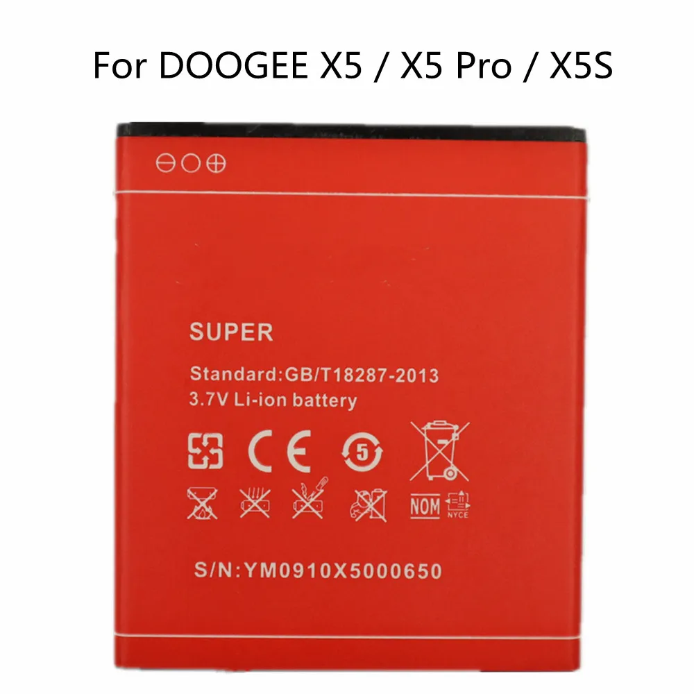 

Новый оригинальный аккумулятор 3100 мАч X5 Для DOOGEE X5 и X5 PRO и X5S, высококачественный аккумулятор для телефона Doogee x5Pro x5 s