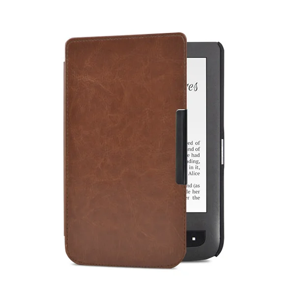 PB624 FM BN Высокое качество кожаный чехол для Pocketbook basic touch lux 2 614/624/626/640 touch lux 3 pocketbook электронная читалка чехол - Цвет: PB624 FM BN