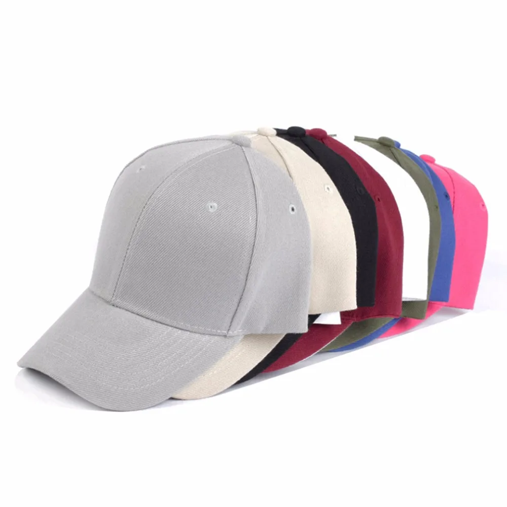 

Geebro Brand Men Adjustable Baseball Cap Women Casual Solid Acrylic Running Fitness Hats Unisex Plain Color Snapback Sport Hats