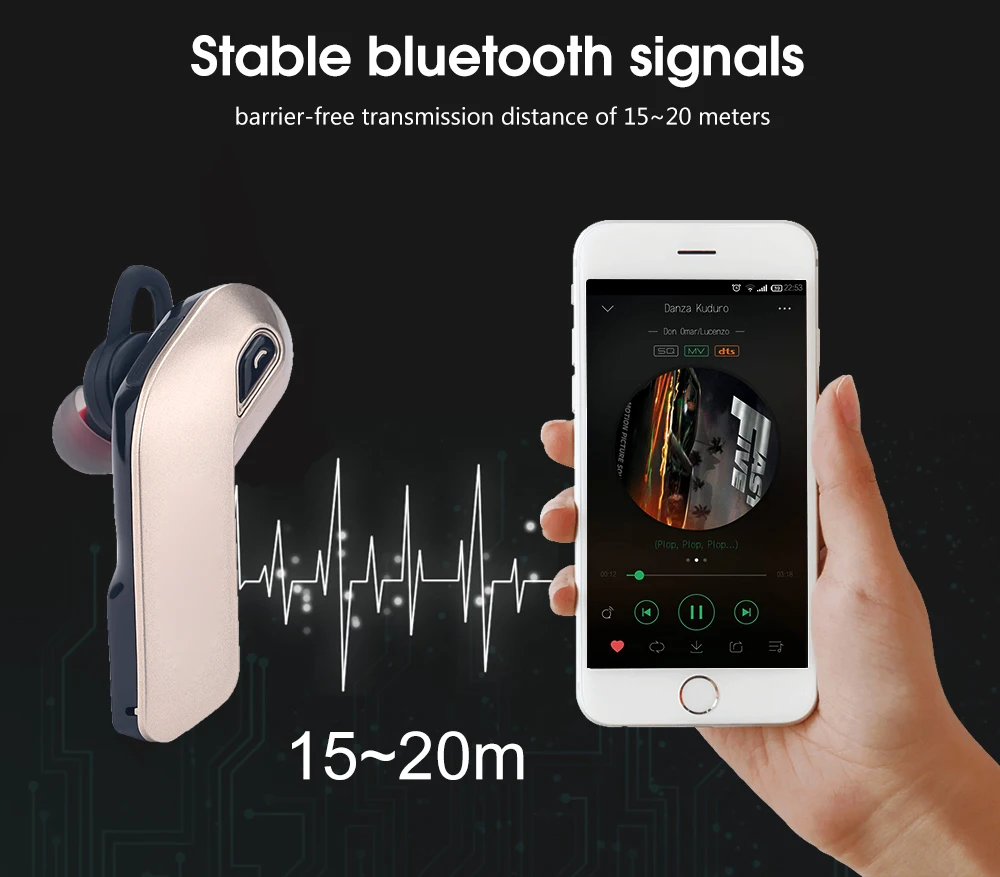 Lymoc Y97 Bluetooth гарнитуры беспроводные наушники Handfree наушники HD микрофон бизнес драйвер Спорт езда музыка для iPhone XiaoMi