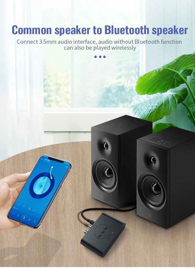 Аудиоприемник Bluetooth 5 0 U-диск RCA 3 мм разъем AUX стерео Музыкальный беспроводной