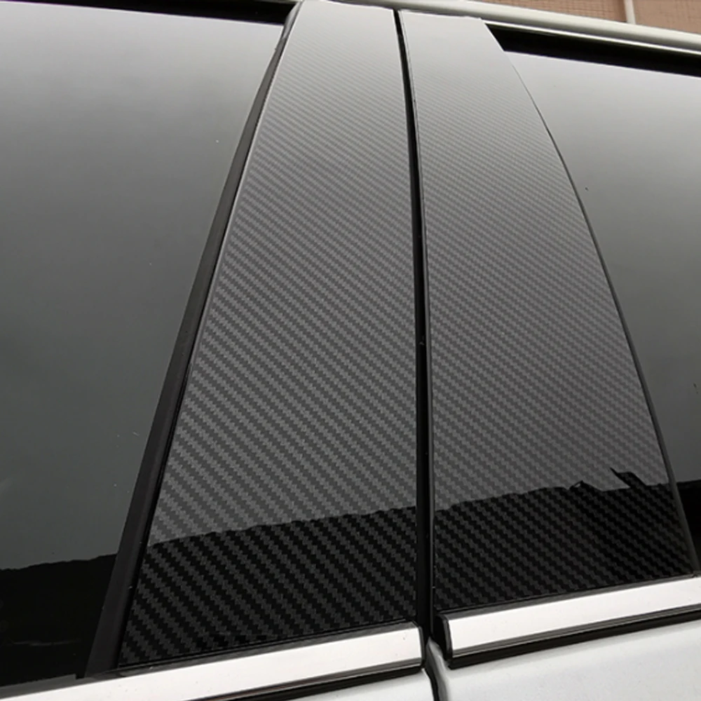 8Pcs For Toyota Camry 8th 2018 2019 Car Window B-pillars Decorative Sticker Scratch Resistant | Styling Mouldings