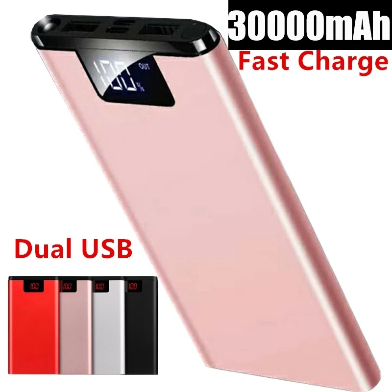 Внешний аккумулятор 30000 мАч портативное быстрое зарядное устройство для всех