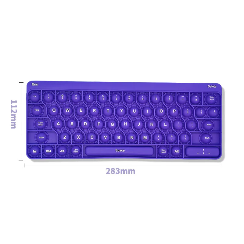 

New Large-Size Fingertip Toys Push Bubble Pop Its Pendant Keyboard Adults Decompression Toy Children Anti-Stress поп итKid Gifts