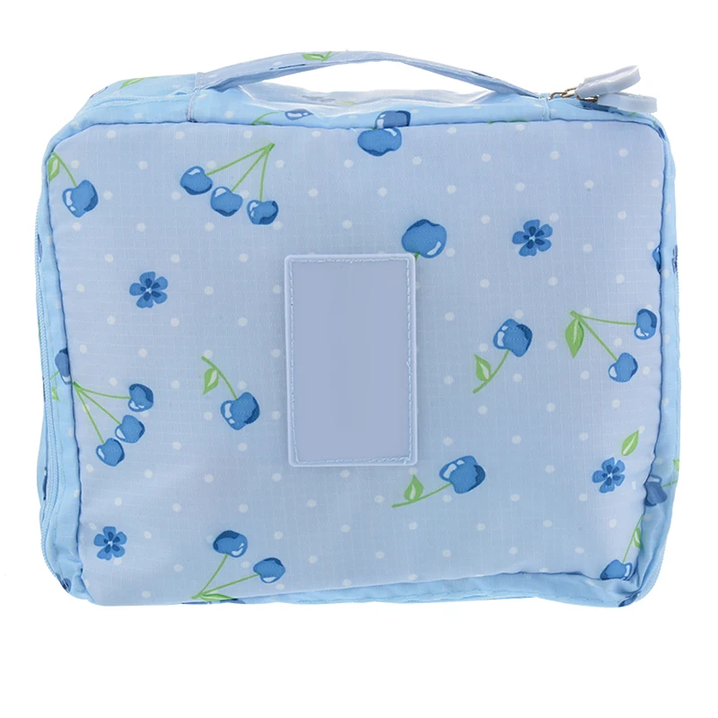 LITTHING Милая косметичка с вишней женская сумка для макияжа цветочным принтом