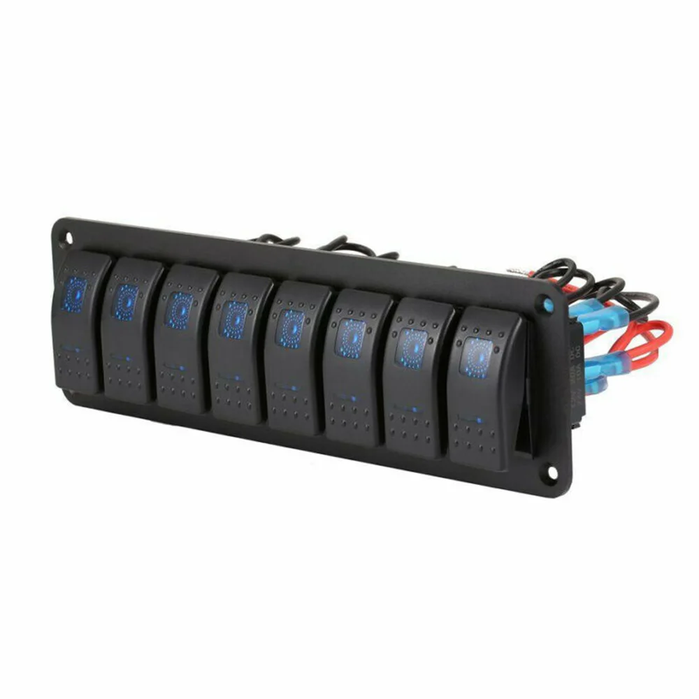 Индикатор кулисный переключатель панель морской лодки 8 Gang водонепроницаемый