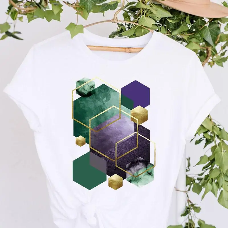 

T-shirts Lady O-neck Casual Female Tee Cartoon Women Sweet Cute New Style Lovely Fashion Print Clothes Graphic Tshirt Top