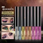 Блестящая жидкая подводка для глаз, 10 цветов, водостойкая Бриллиантовая Мерцающая подводка для глаз, подводка для глаз цвета розового золота, Косметика для макияжа