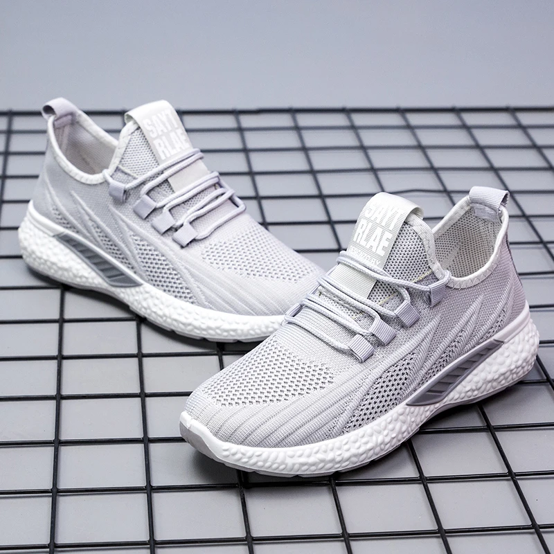 

Легкие мужские кроссовки, удобная дышащая сетчатая повседневная обувь, простая и универсальная нескользящая обувь для улицы