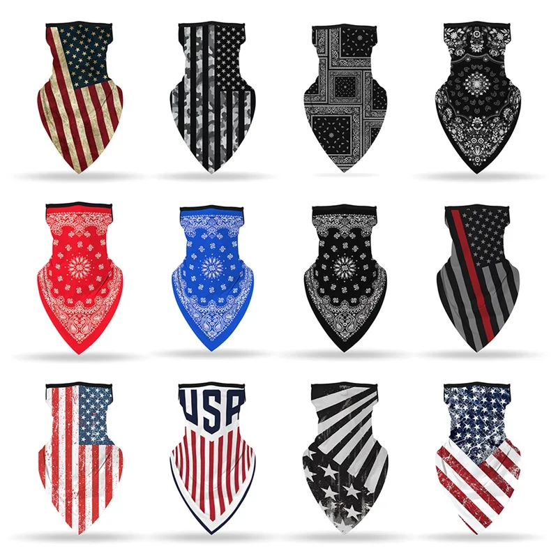

Women Men Flag Digital Printed Bandana Multi Functional Headwear Seamless Quick Dry Head Scarf Scarve Outdoor Sun Protective New