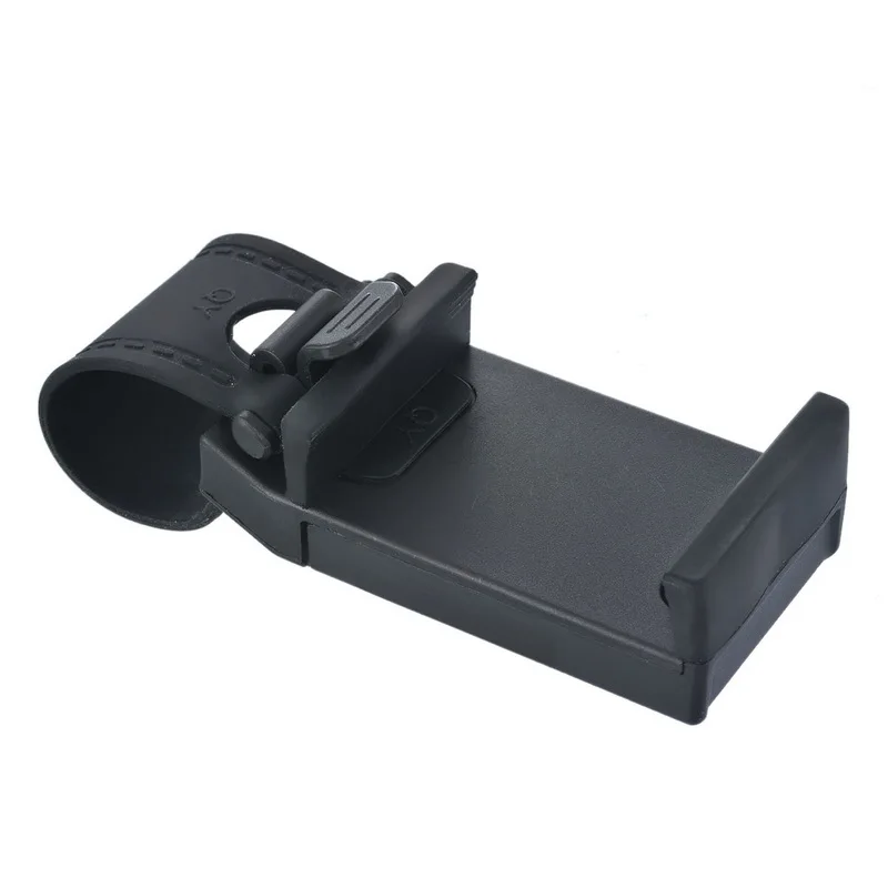 black Автомобильный держатель TOSPRA Mini Air Vent Зажим рулевого колеса держатель для мобильного или сотового телефона Универсальный кронштейн для телефона на руль автомобиля - Цвет: black