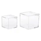 2021 прозрачный кубик Свадебный коробка конфет, прозрачные пластиковые прозрачные коробочки для подарков на Рождество детского дня рождения