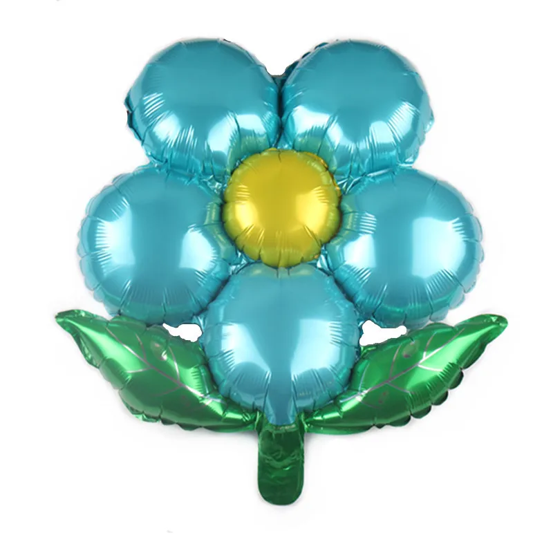 2 шт. 18 дюймов цветы алюминиевая фольга розовый/синий/золотой/серебристый/красные