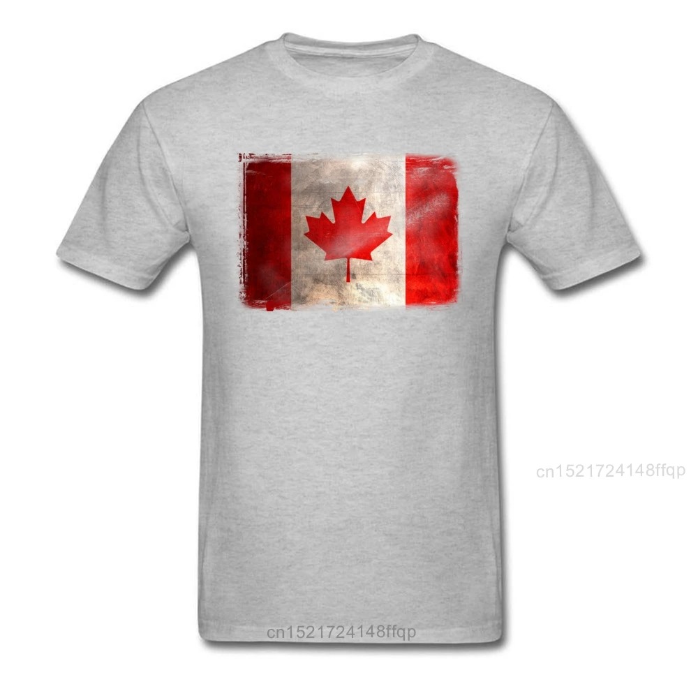 Винтажная рубашка с короткими рукавами и принтом канадского флага Мужская