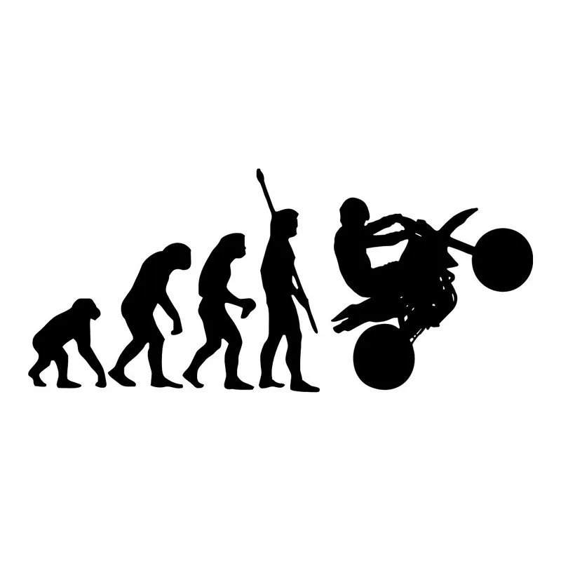Забавный Эволюция человека наклейки для автомобиля мотоцикла стикеры