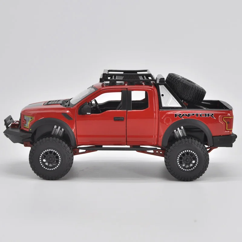 Оригинальный 1:24 красный F150 SVT Raptor грузовик модели автомобилей литье под