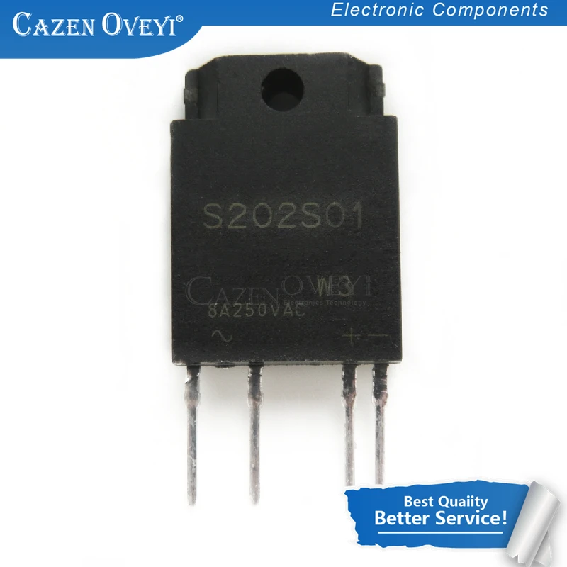 1 шт./лот S202S01F S202S01 реле SSR 240VAC 8A TRIAC SIP 4 в наличии|Интегральные схемы| |