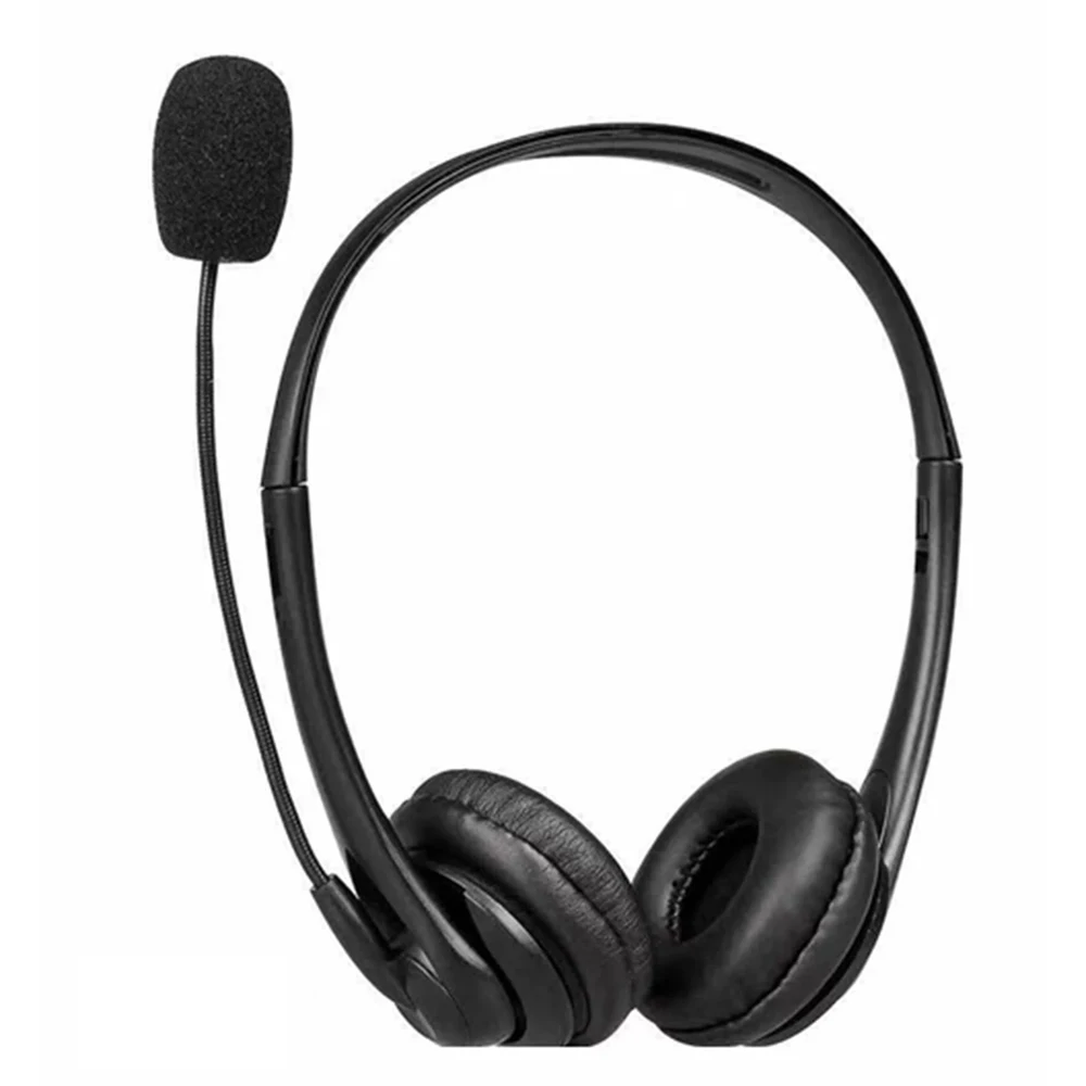 

3.5mm Computer Headset with Mic Noise Cancelling Head-mounted Headphone Wired Call Center Headset for Business Call Center