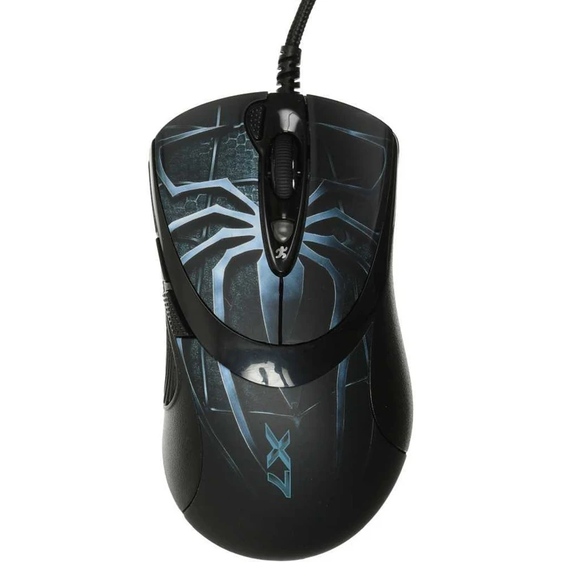 Мышь A4 Oscar Editor XL-747H рисунок/голубой лазерная (3600dpi) USB игровая (6but) | Компьютеры и